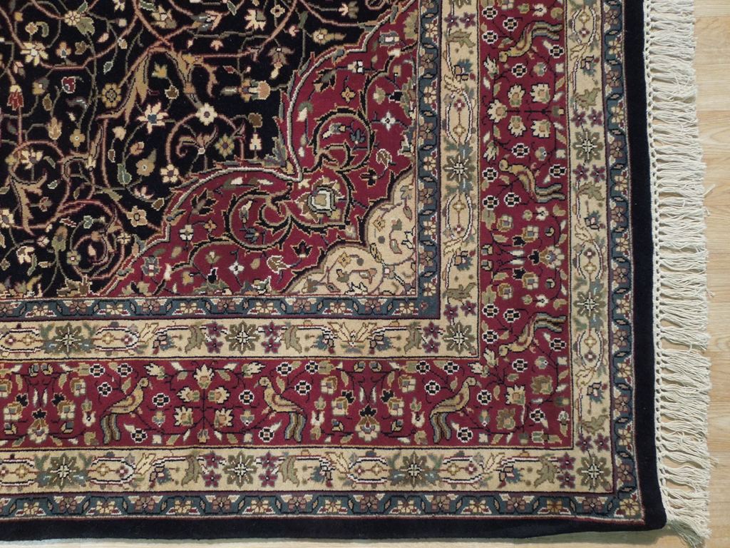 7.10 x 10 High Quality Wool and Silk Rug DENSE FINE WEAVE #PIX-18556
