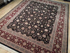 Load image into Gallery viewer, 7.11 x 9.11 High End Wool &amp; Silk Rug BLACK #PIX-18625