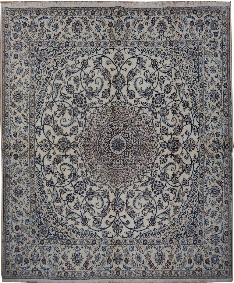 8 x 8.10 Silk Persian High End SIGNED Square Qum Rug #PIX-21853