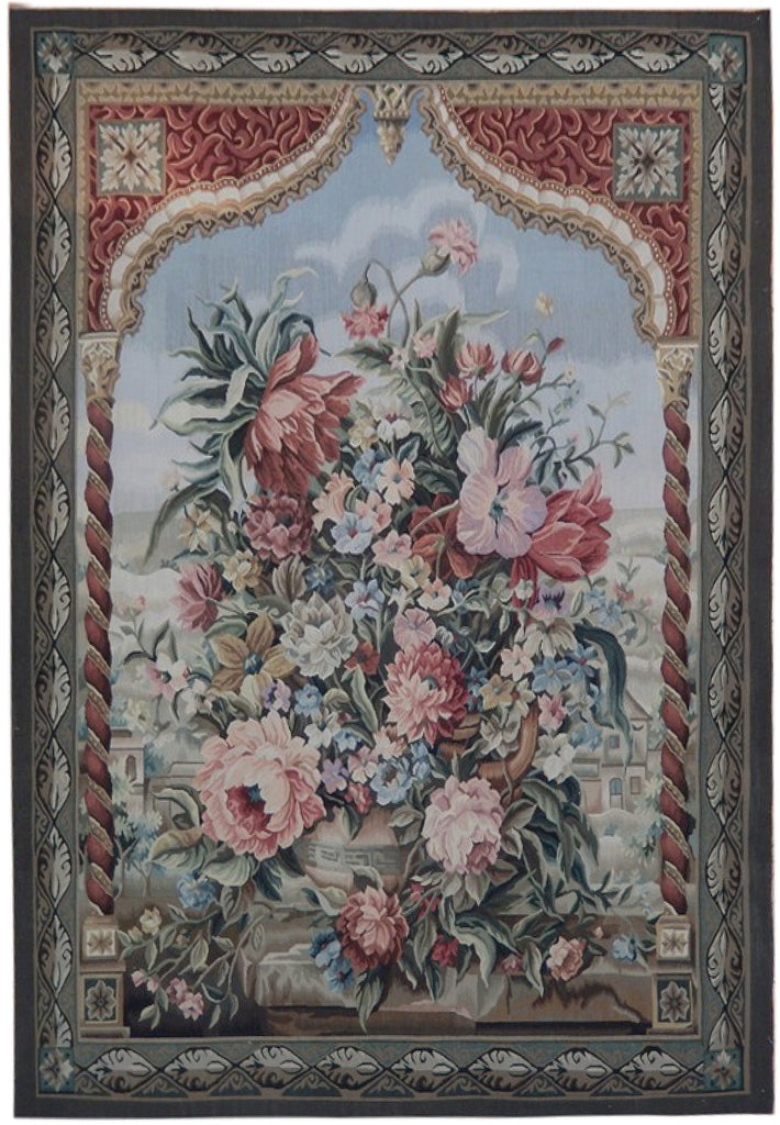 4 x 5.5 Artisanal Persian Traditional Wool Silk Rug