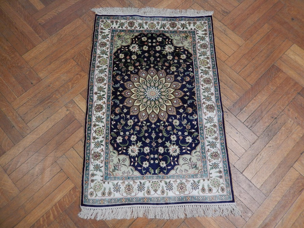 2.4 x 4 Fine Silk Handmade Rug #PIX-22596