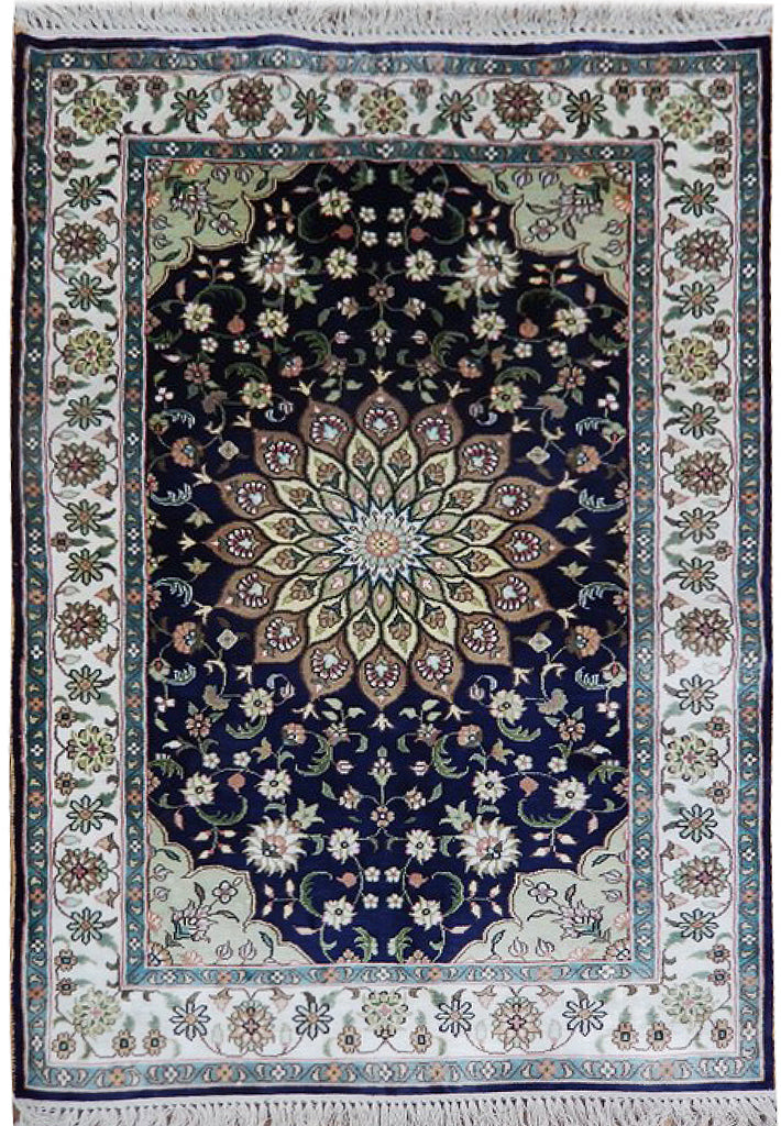 2.4 x 4 Fine Silk Handmade Rug #PIX-22596