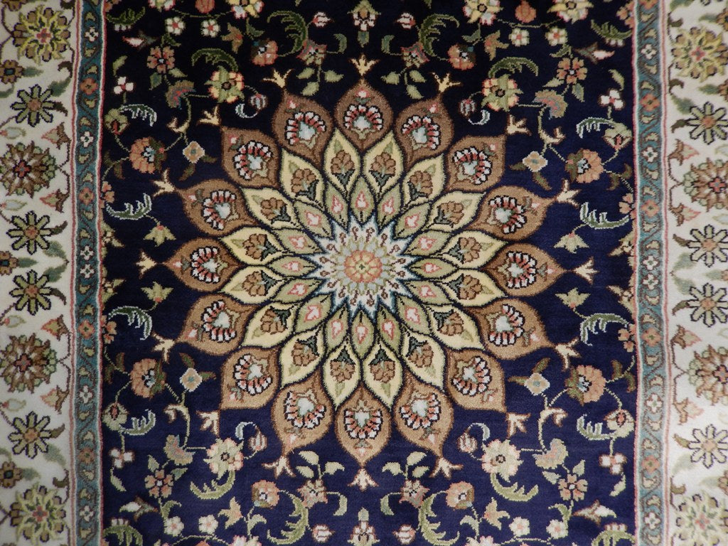 2.4 x 4 Fine Silk Handmade Rug #PIX-22596