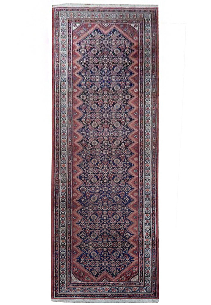 3 x 9.3 RUNNER Antique Persian Herati Tabriz #PIX-23282