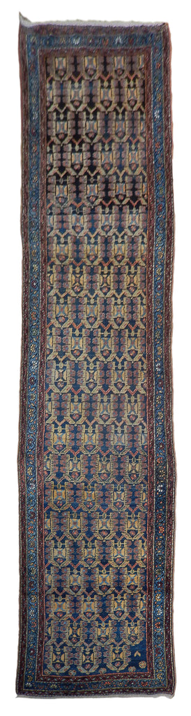 3.5 x 12.9 Persian Hamadan Runner #PIX-23378