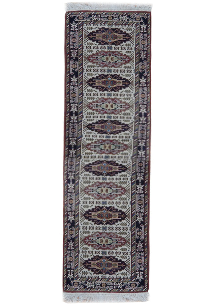 2.5 x 8 Vintage Runner Hand-Knotted Wool PIX-23447