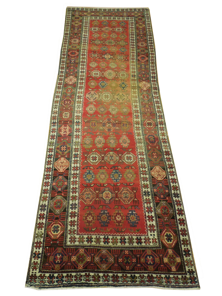3.5 x 10.7 Semi-Antique Persian Hamadan Runner #PIX-23979