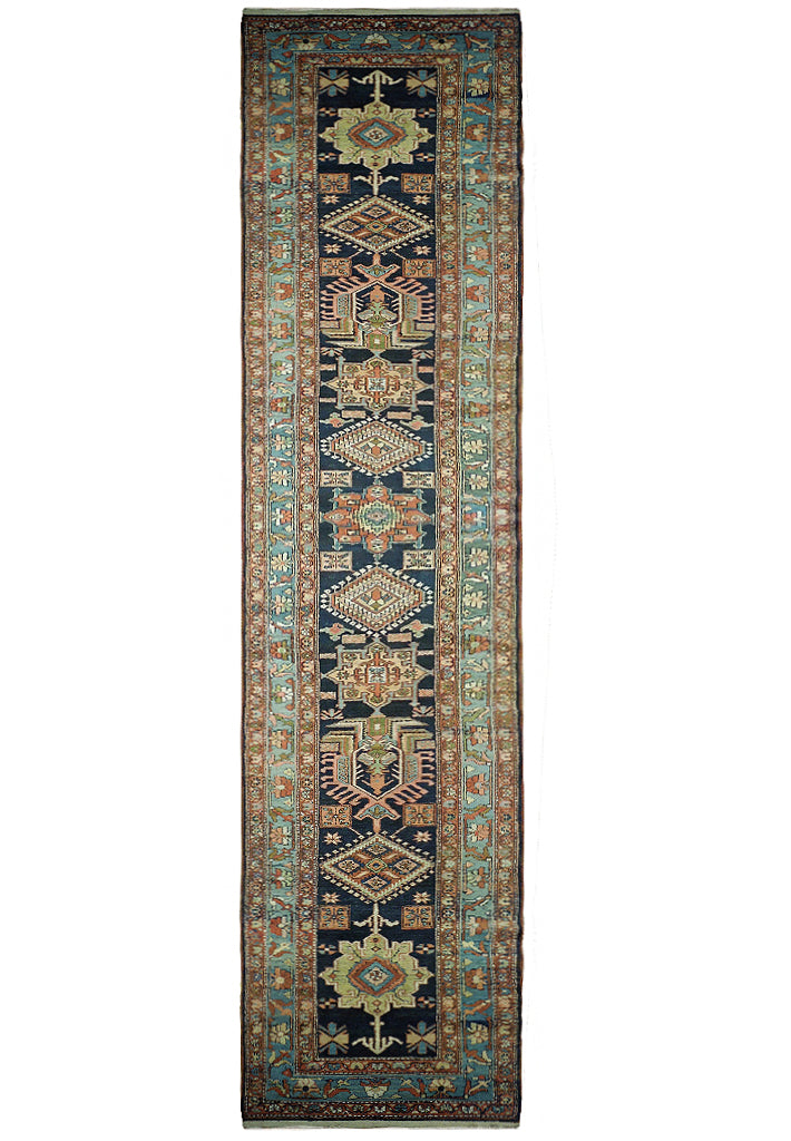18' Feet Long Runner Antique Persian Heriz karaja Rug #PIX-25700