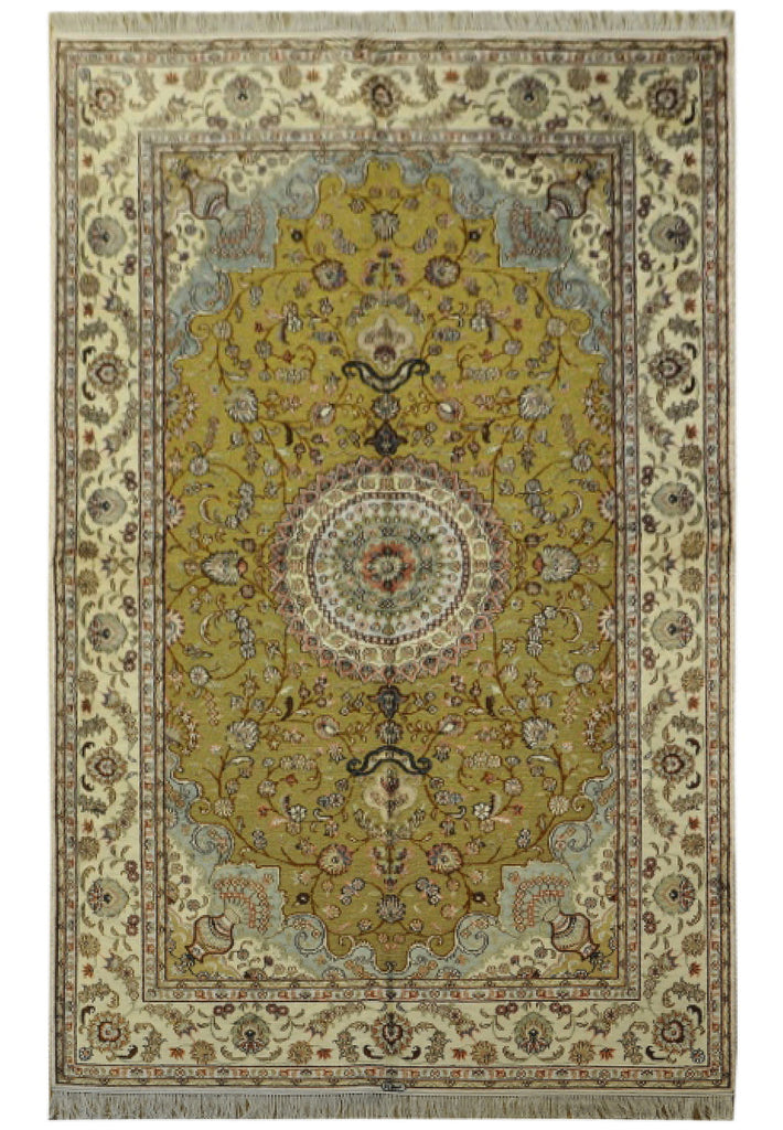 5 x 8 Persian Classic Hand-Knotted Durable Wool Area Rug  