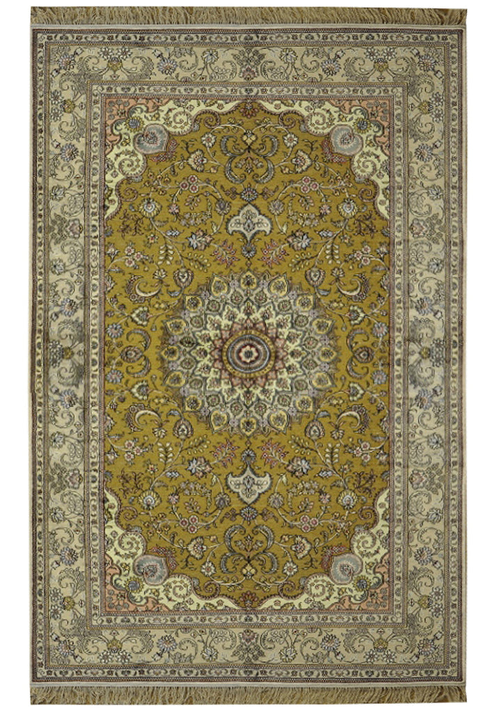 5 x 8 Hand-Knotted Wool Persian Traditional Artistic Rug 