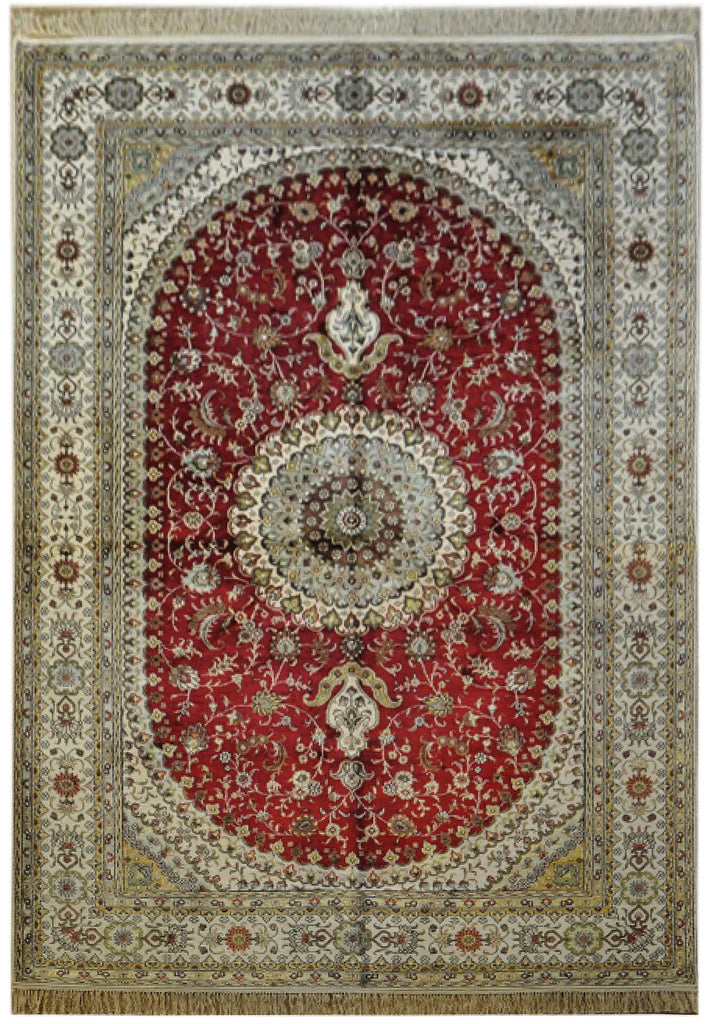 6 x 9 SILK Hand-Knotted Rug #PIX-27588