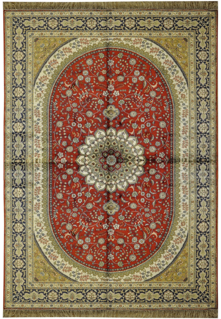 6 x 9 Transitional Persian Artisan Wool Handmade Rug