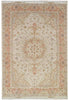 Load image into Gallery viewer, 8 x 11.7 Top Quality Authentic Persian Rabriz Rug Wool and Silk 500 KPSI #PIX-29297