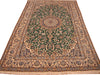 Load image into Gallery viewer, 5 x 8 Authentic Signed Persian Green Nain Rug Wool and Silk Handmade Iran-#PIX-4241