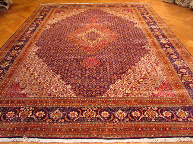 9.5 x 14 Antique Persian Tabriz Rug #PIX-6334