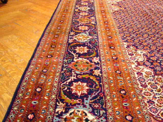 9.5 x 14 Antique Persian Tabriz Rug #PIX-6334