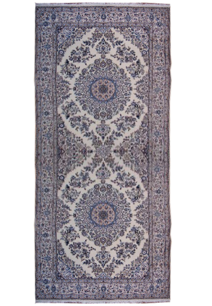 5 x 11 Authentic Persian Nain 6 LA Quality Rug Wool and Silk Handmade Iran Signed Habaibian #PIX-8199