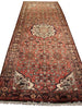 Load image into Gallery viewer, 3.6 x 10.2 Salmon Red Persian Hamadan Rug 8835