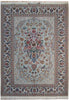Load image into Gallery viewer, 5 x 7.5 Super Fine Authnetic Persian Isfahan Rug Signed Wool and Silk 500 Kpsi #PIX-8891