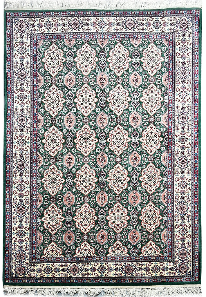 5.2 x 8.10 Basil Green New Quality Pakistan Rug 14130