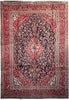Load image into Gallery viewer, 9.8 x 14.4 Persian Navy Blue Kashan Rug BLUE RED 8661