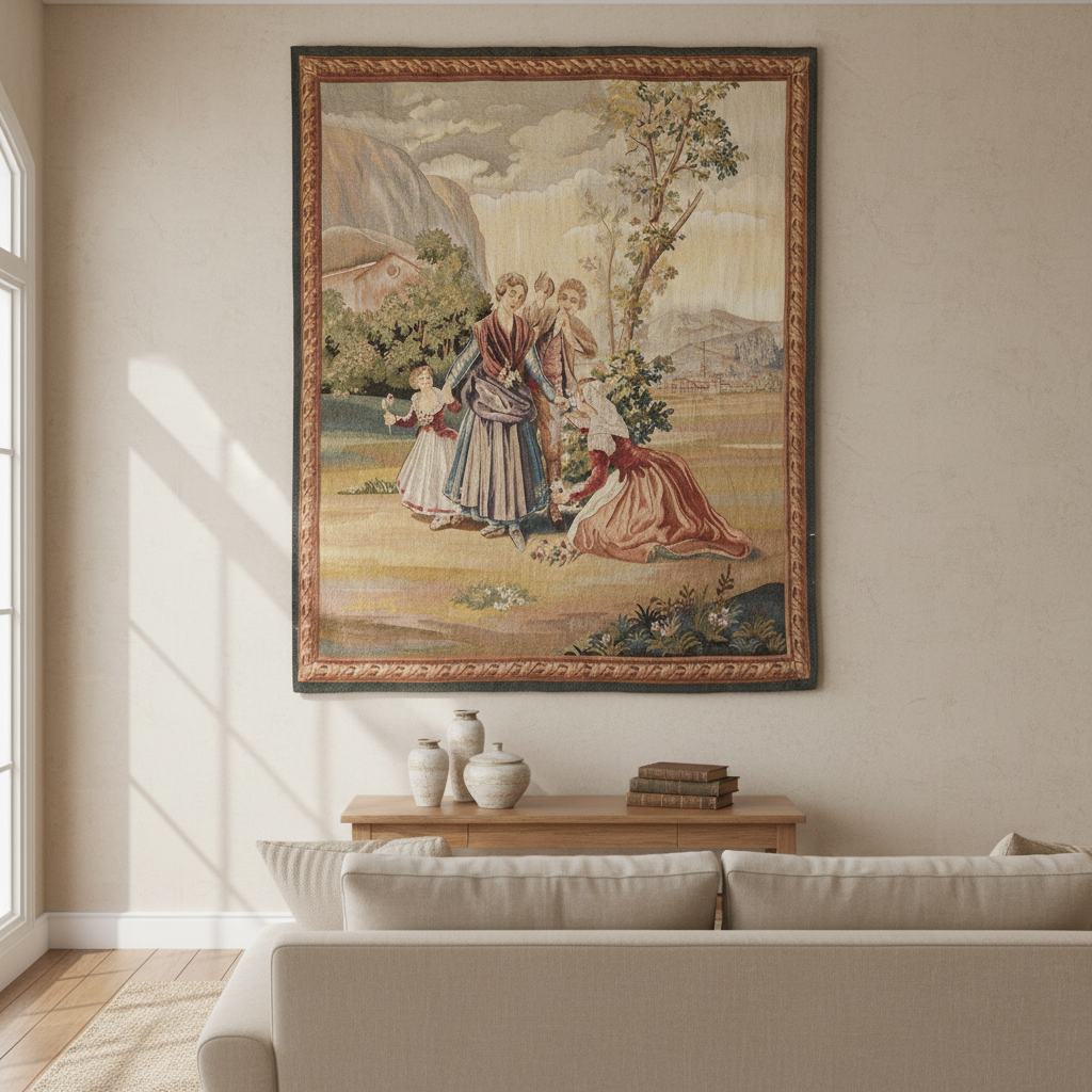 4.7 x 5.6 Nice Hanging Handmade Tapestry #PIX-10012