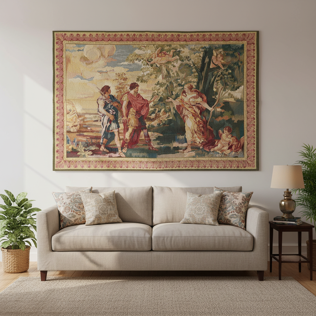 5.7 x 7.6 PITORIAL Tapestry Handmade ART #PIX-14722