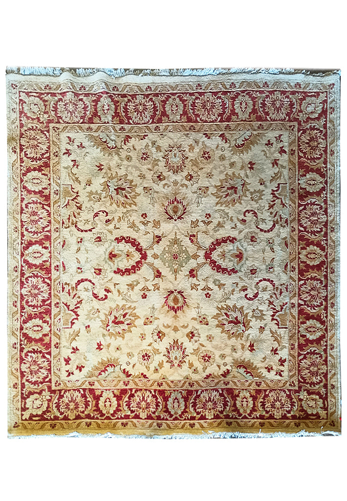 6.4 x 6.7 Handmade Square Chobi Rug #PIX-2303