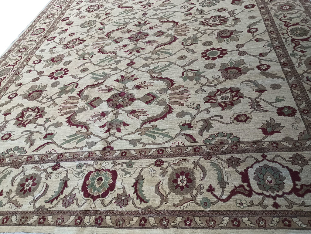 12 x 18 LIGHT Ivory Beige Chobi Peshawar Rug #PIX-2336