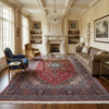 Load image into Gallery viewer, 10 x 13 Persian Hand-Knotted Kashan Rug Red Blue Traditional #F-3116