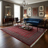 Load image into Gallery viewer, 8 x 9 Feet Squarish Bokhara Rug Hand-Knotted Pakistan #F-3121