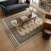 Load image into Gallery viewer, 4 x 5.8 Hand-Knotted Bokhara Jaldar Rug Geometric Diamond Pattern  #B-75631