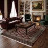 Load image into Gallery viewer, 4.3 x 6.5 Hand-Knotted Jaldar Bokhara Geometric Rug Burgundy #PIX-29027