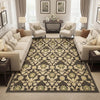 Load image into Gallery viewer, 9 x 12.9 Flat Weave Khaki BRrown Handmade Kilim Rug French Contemporary Transitional #PIX-14611
