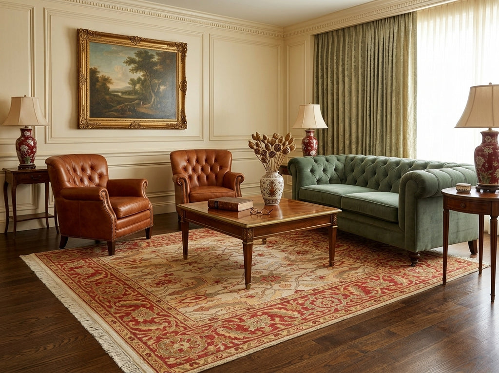 5.10 x 8.7 New Hand-knotted Oushak Rug Beige Coral #PIX-18854