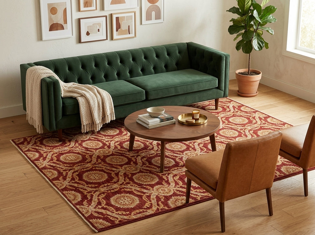 6 x 8.7 Hand-Knotted Transitional Chobi Peshawar Rug MODERN #HT-8825