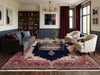 Load image into Gallery viewer, 10 x 13 SIGNED Royal Navy Blue Signed Persian Kerman Rug-Iran CLASSIC FORMAL TRADITIONAL IRAN #PIX-12958