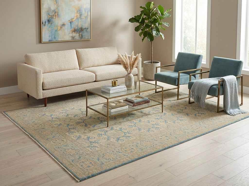 5.7 x 8.7 High Quality Transitional Ziegler Chobi Peshawar Rug #B-77550