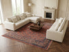Load image into Gallery viewer, 6.8 x 6.8 Salmon Fine Persian Sarouk Square Rug #B-72318