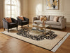 Load image into Gallery viewer, 5 x 8 High Quality SIGNED Wool and Silk Persian Tabriz Rug BLACK 400 KPSI #PIX-26510