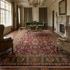Load image into Gallery viewer, 12 x 18 Quality Hand-knotted Jaipour Rug Burgandy Green Traditional Area Carpet  #F-3119