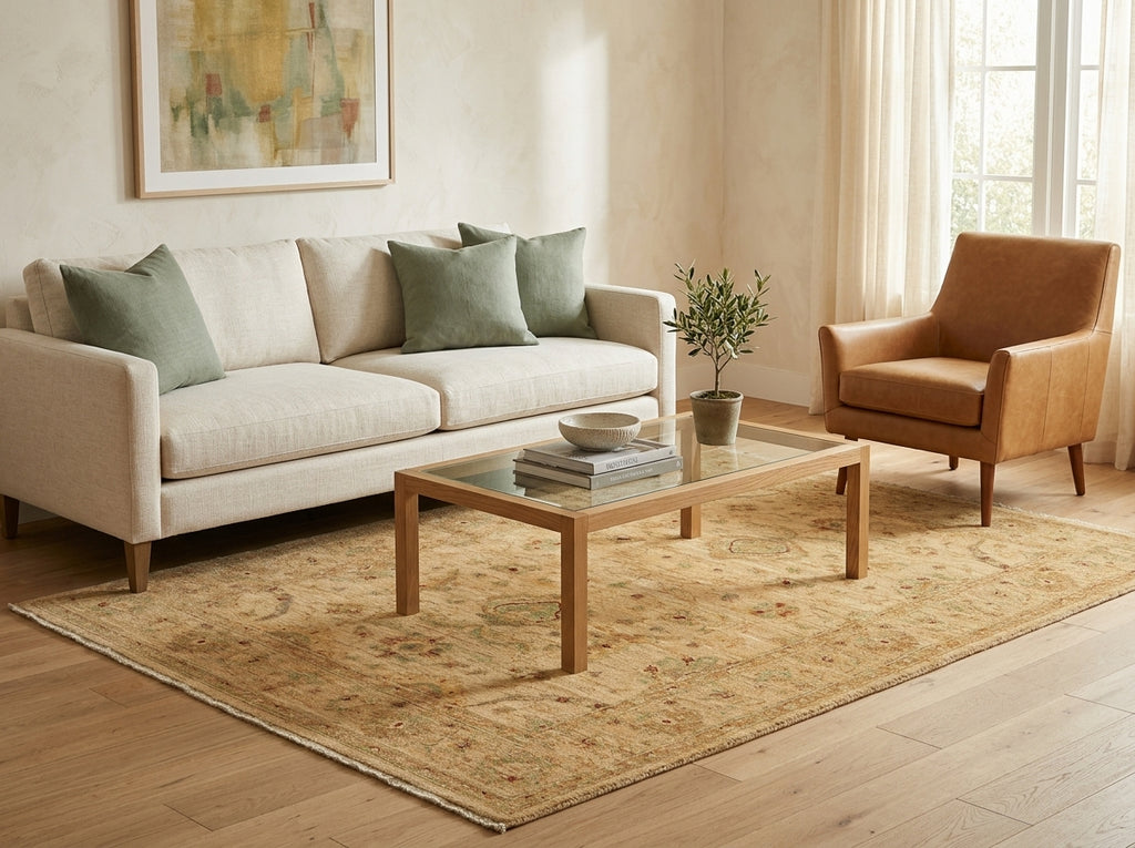 5 x 6.9 Chobi Peshawar Ziglar Rug Neutrals #PIX-HT-9484