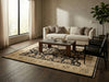 Load image into Gallery viewer, 5 x 6.3 Brown Ziglar Rug Handmade Pakistan Natural Wool #PIX-25370