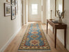 Load image into Gallery viewer, 10 Feet Runner Handmade Afghan Kazak Rug Light Blue #F-3268