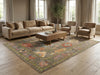Load image into Gallery viewer, 8 x 9.9 Green Handmade Oushak Rug - view 2