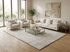 Load image into Gallery viewer, 7.7 x 10 Modern Handmade Rug White Black #F-3324