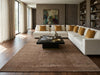 Load image into Gallery viewer, 10 x 13 Handmade Contemporary Gabbeh Wool Rug Coffee Brown #F-3301