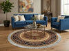 Load image into Gallery viewer, 4 x 4 Feet Round Handmade Rug Elegant Fancy Carpet #59529