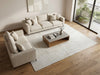Load image into Gallery viewer, 8 x 10 GRAY GABBEH Wool Blend Modern HANDMADE Rug #B-74542