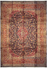 Load image into Gallery viewer, 9.6 x 12.7 Navy Blue Traditional Classic Persian Kashan Rug #S10-4029
